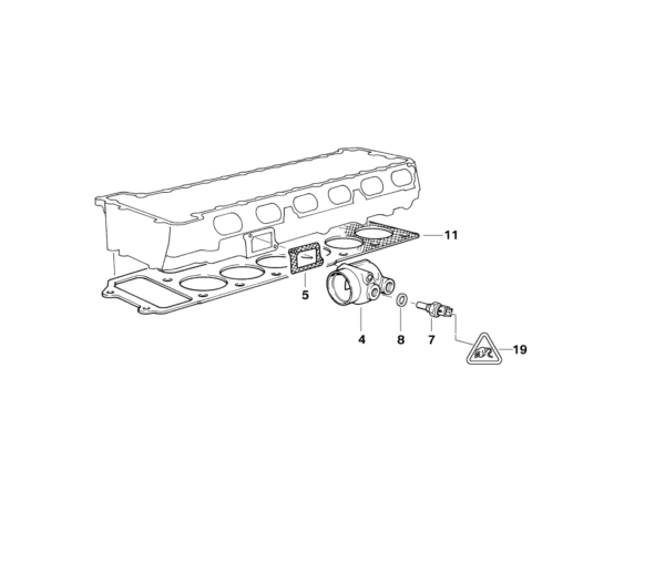 BMW Genuine Cylinder Head Water Temperature Sensor